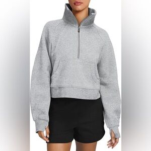 Women’s Gray Half-Zip Pullover Top
Size: M | Laslulu